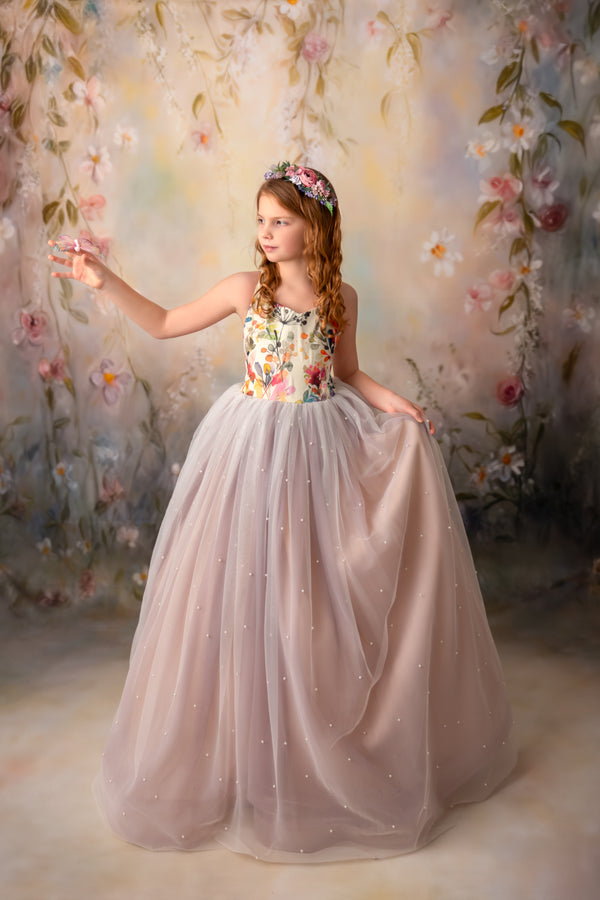 Traveling Rental Dress: The 'Watercolor Wishes' Gown: Size 10, fits 8-12 +