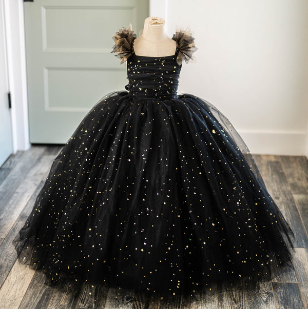 PRE-ORDER: "Stars in Her Eyes" Gown in Black