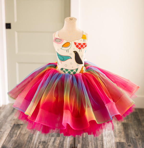 READY to SHIP MOVING SALE!!!! Rainbow Birdies: Size 8, fits 6-10