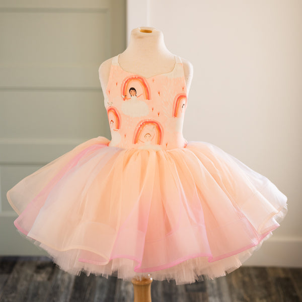 READY to SHIP MOVING SALE!!!! Sherbet Ballerina: Size 6, fits 4-8