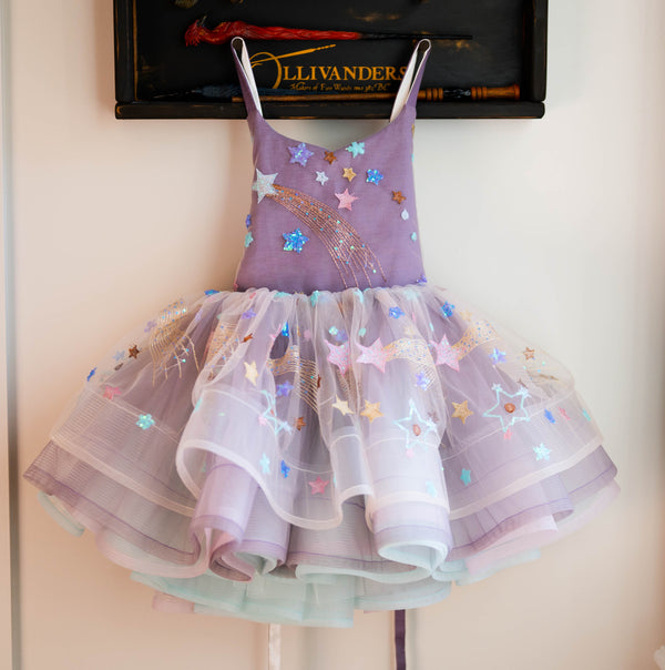 READY to SHIP: REVERSIBLE: Shooting Stars: Size 6, fits 4-8 +