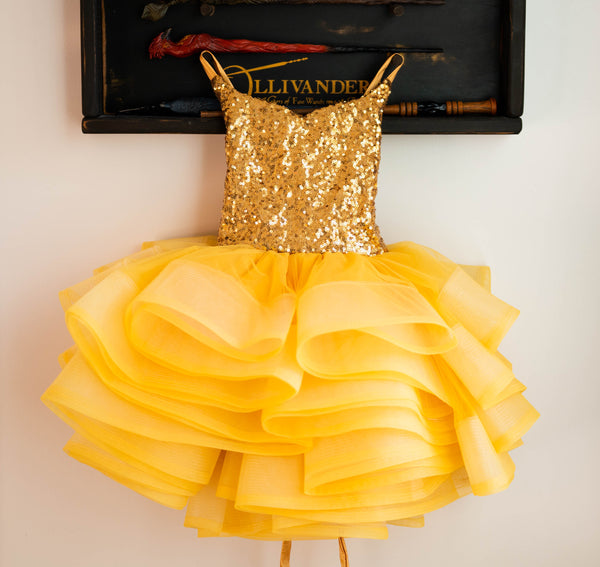 READY to SHIP: Gold Sunshine: Half Full Petal Style: Size 5, fits 3-7 +