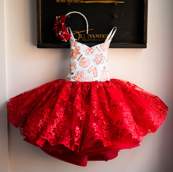 Traveling Rental Dress: Pretty Gingy Gown: Size 6, fits 4-8 +
