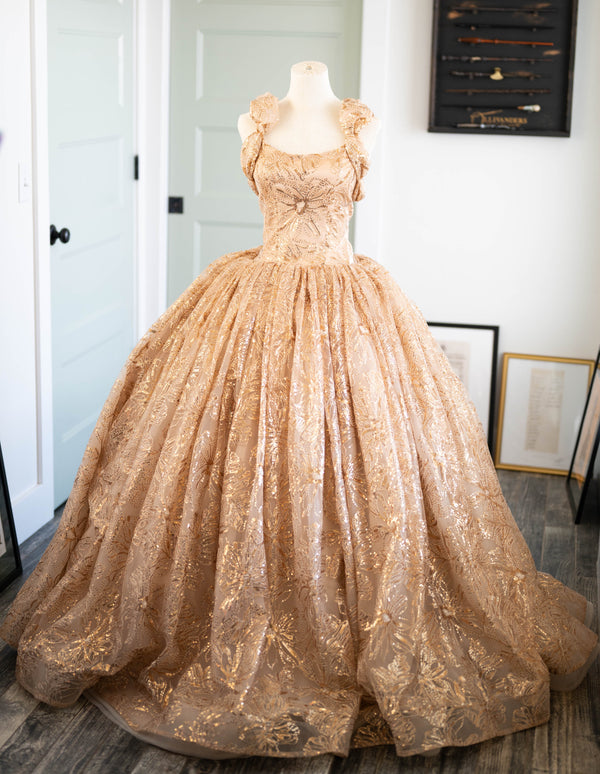 Pre-Order: The Cosette Gown in Gold